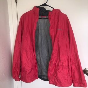 Pink wind breaker from Columbia